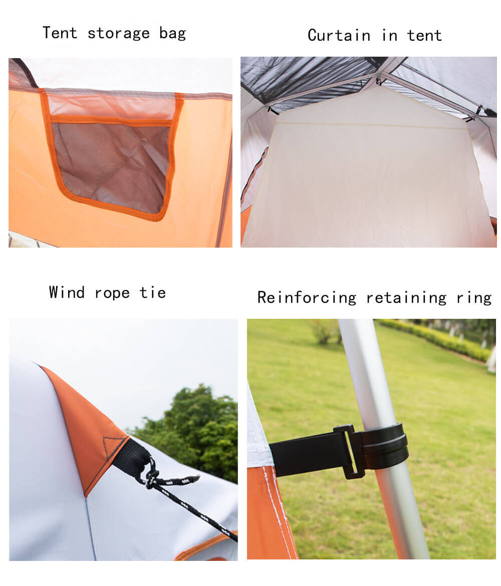 Fabrikgroßhandel wasserdichte PU-Beschichtungsschicht Outdoor Family Zelt benutzerdefinierte Zelte für Camping
